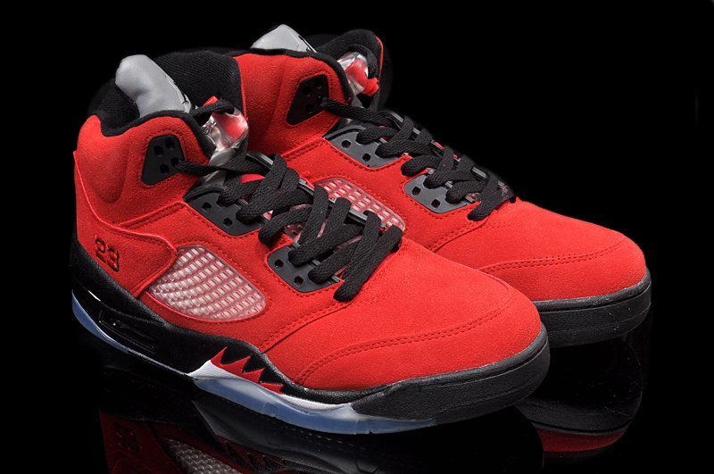 Air Jordan 5 Mens Shoes Red/Black Online